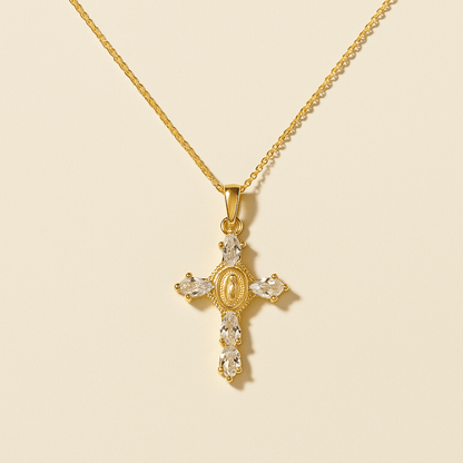 Valerie Virgin Mary Cross Pendants
