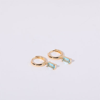 Bella Birthstone Huggie Earrings