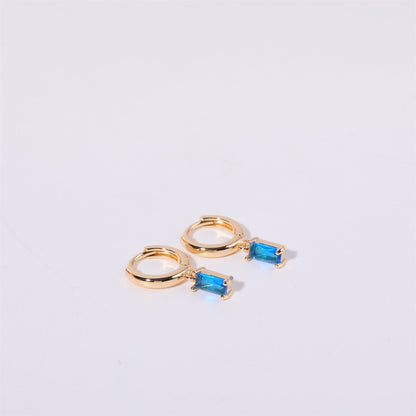 Bella Birthstone Huggie Earrings
