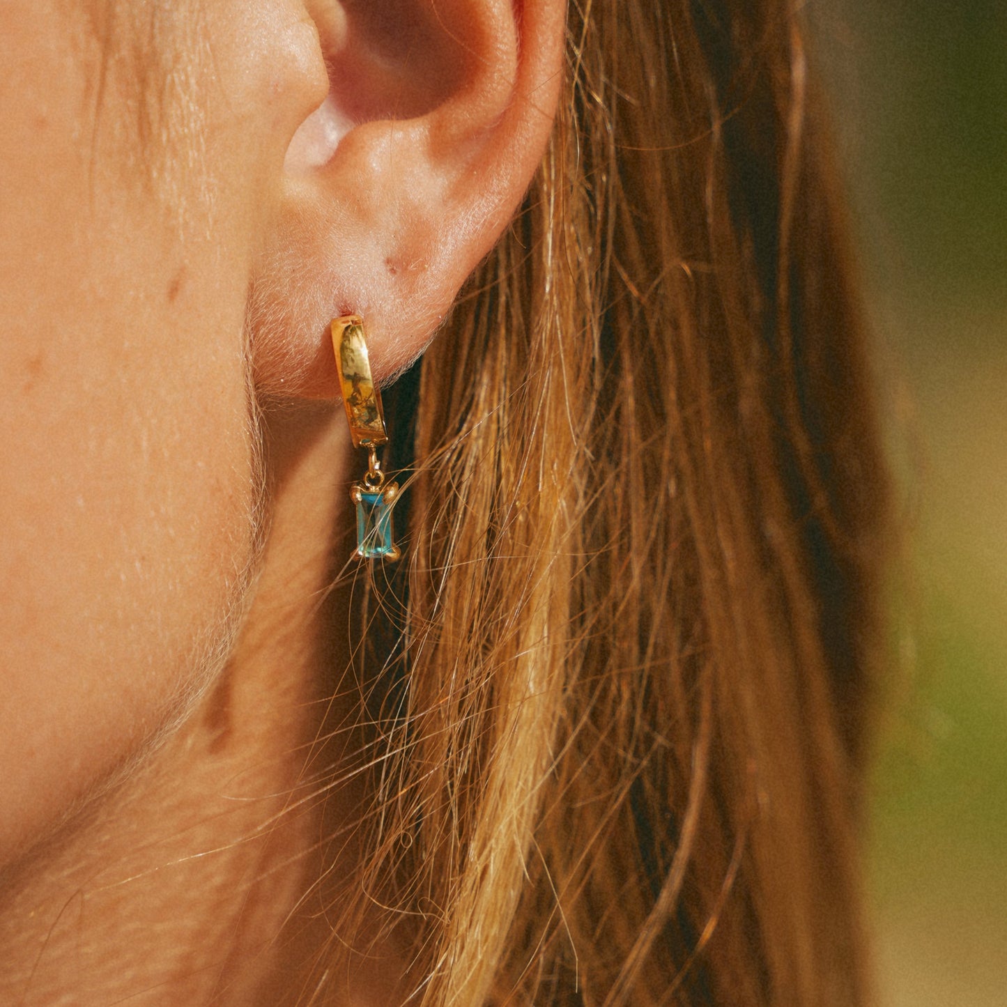 Bella Birthstone Huggie Earrings