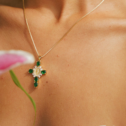 Valerie Virgin Mary Cross Pendants