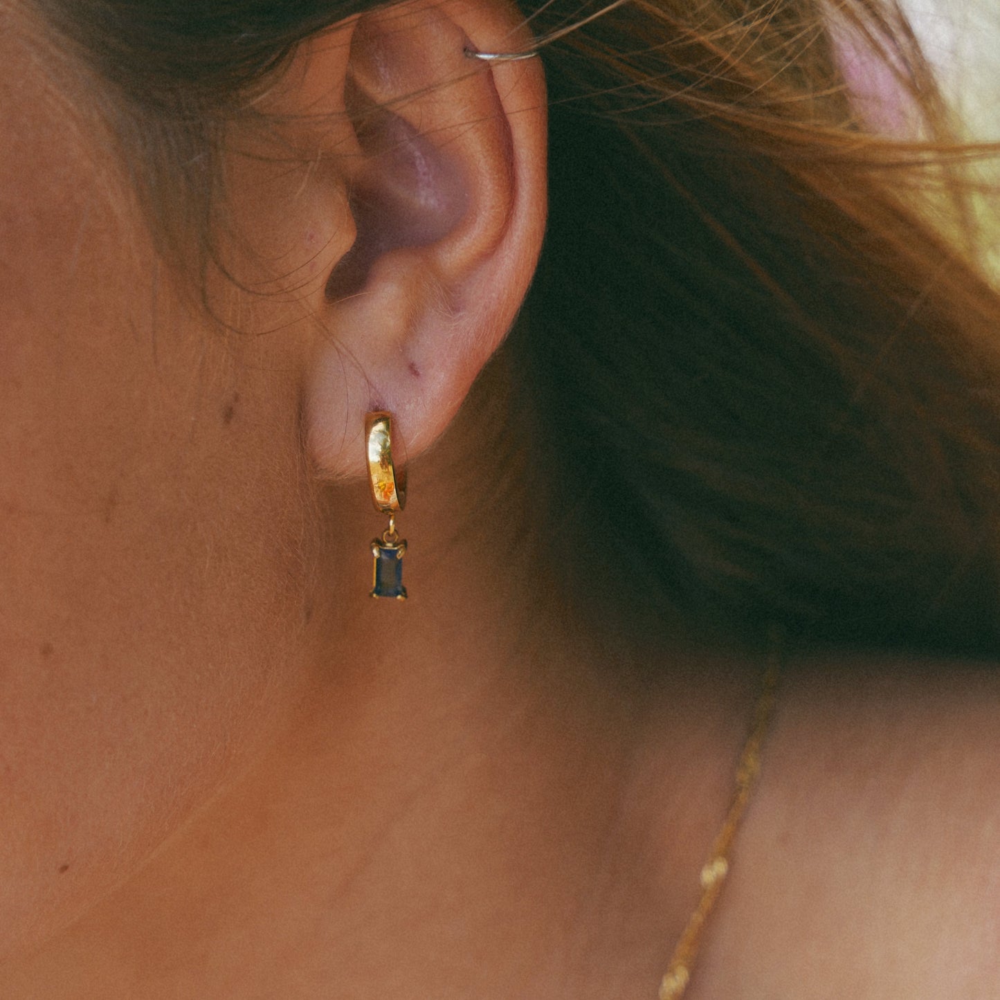 Bella Birthstone Huggie Earrings